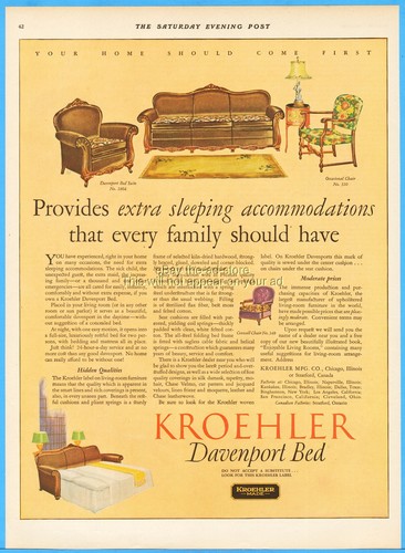 Divano letto 1927 - , kroehler