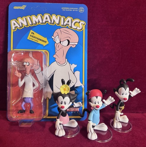 Super7 animaniacs set completo - super7,