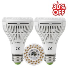 2PZ 15W=200W Lampadina LED da Coltivazione A Spettro Completo Grow Tent E27 