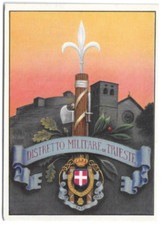 CARTOLINA MILITARE ,DISTRETTO MILITARE DI TRIESTE - DUVAL  non viaggiata