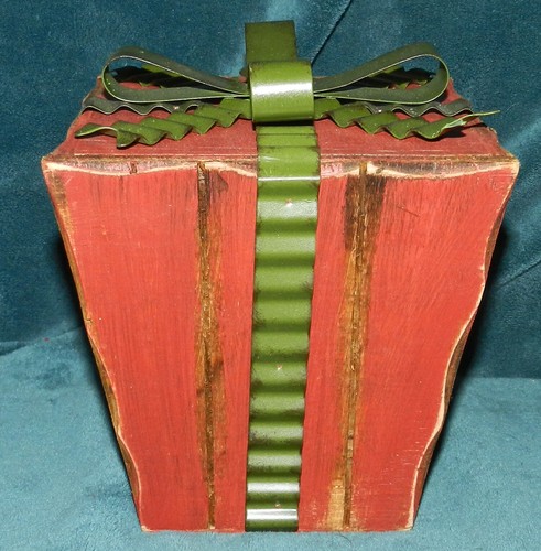 Scatola regalo legno rosso - scatola, in