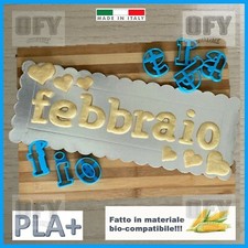 Set Alfabeto Formine Biscotti Cookie Cutter 26 Lettere MINUSCOLE 5,5cm