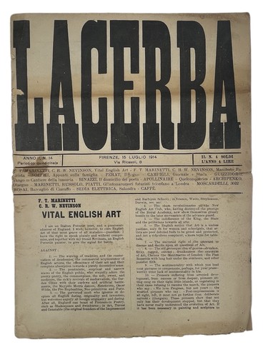Lacerba anno 14 1914 - -, n.