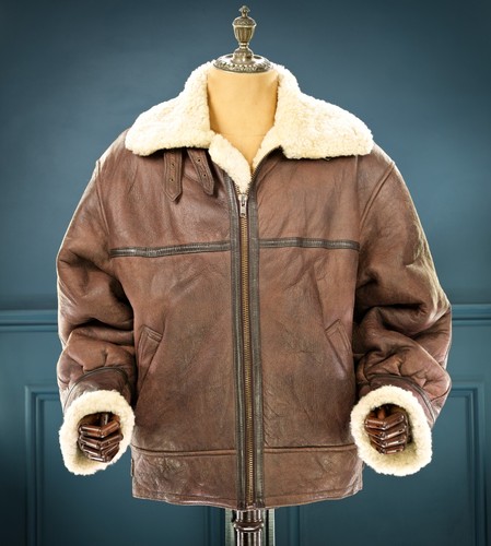 Giacca pelle marrone volo