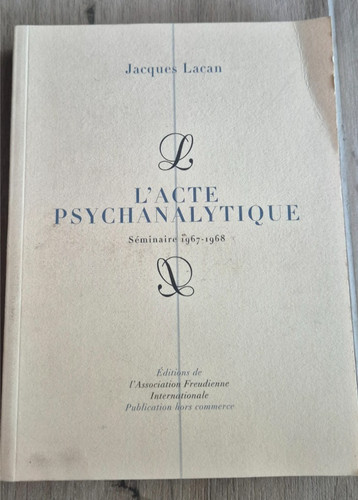 Jacques lacan acte - jacques,