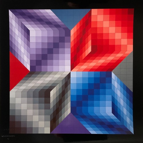 Victor vasarely 41x41 - 41x41, (warhol