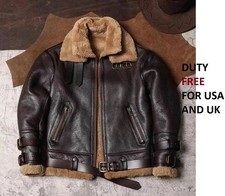 WW2 B3 RAF Giacca Pelle Uomo