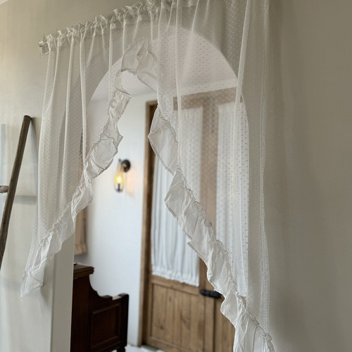 Tenda per porta bianca con