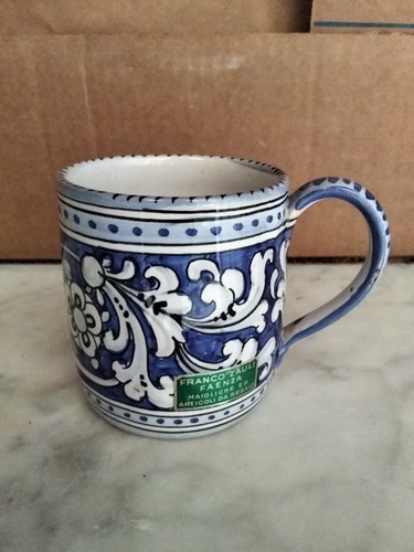 Tazza mug maiolica faenza - maiolica,