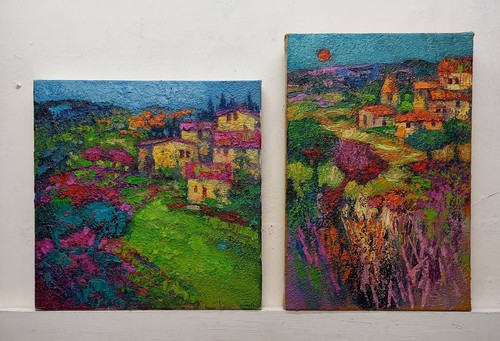 Quadro dipinto paesaggio - dipinto, olio