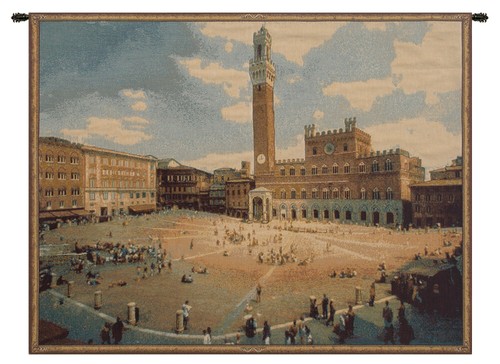 Arazzo italiano quadrato siena - quadrato,