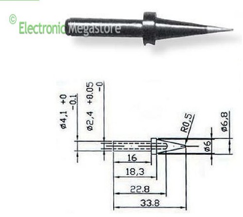 Punta fine 5mm per stazione - fine,
