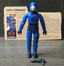 1983 GI JOE COBRA COMMANDER v1.5 100% completo con scheda Hasbro ARAH vintage