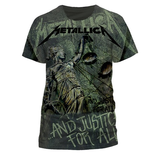 Metallica shirt giustizia - t, e