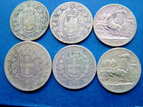 Lotto monete argento regno - lotto,