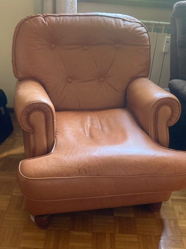 Due poltrone vintage pelle - due,