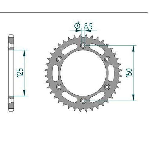 Pignone acciaio per ktm - per, exc
