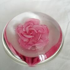  Murano fermacarte motivo rosa. Murrina. Rose Glass paperweight 