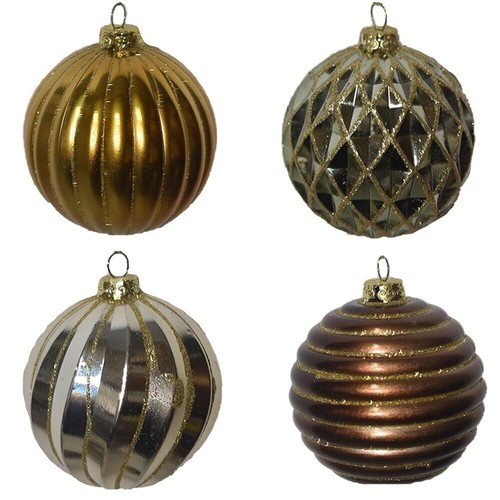 Palline oro rame per albero - per, di