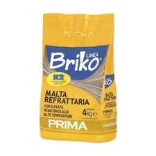 Malta Cemento refrattario grigio in polvere kg. 4 in busta K2 Prima LINEA BRIKO1