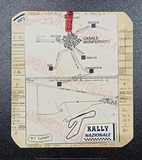 Roadbook Memorabilia Rally Nazionale 1973 Casale Monferrato Castelnuovo Belbo