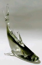 Vintage ☆ Squalo In Vetro Di Murano Cm 17