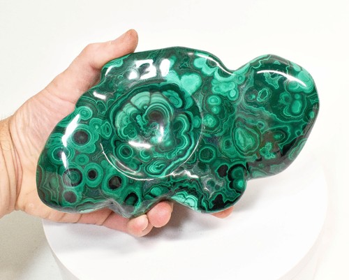 Ciotola malachite lucida - ciotola, 7,55"