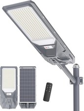 Gefolly SL-9000W Lampione Solare Led Esterno con Telecomando, IP67 Impermeabile