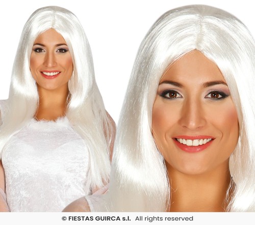 Parrucca bianca lunga - parrucca,