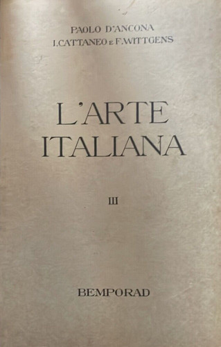 Arte italiana volume iii - -,