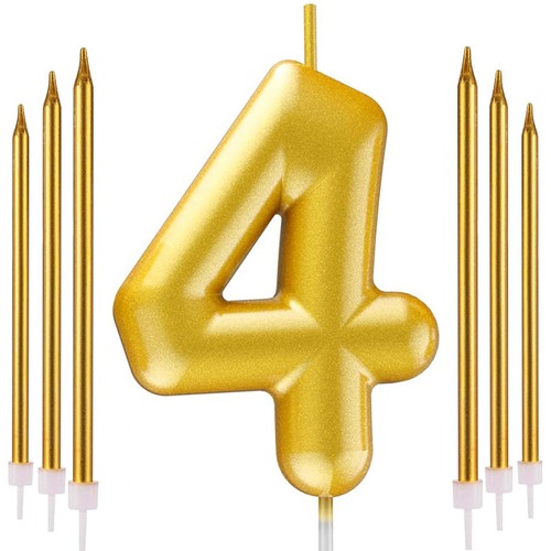 Candela numero oro 6 - candela, 4