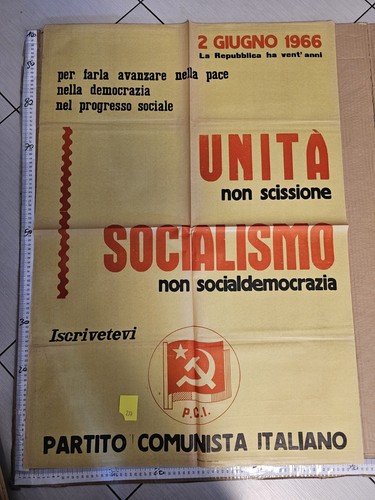 Manifesto viterbo 1966 pci - viterbo,