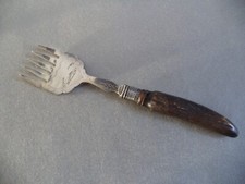 Posata da antipasto in argento inglese 925 e corno 17 cm servizio cucina tavola