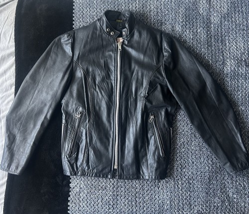 Giacca pelle nera - giacca, di
