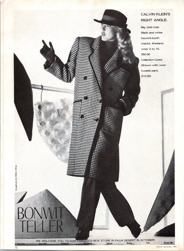 1983 pubblicità cappotto - pubblicità,