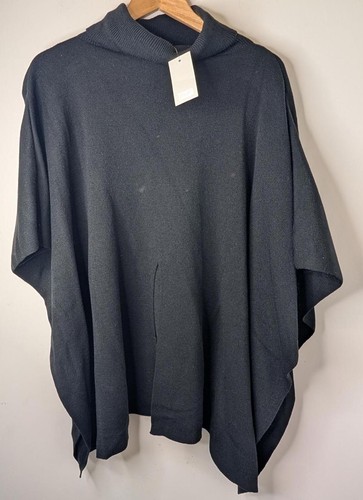 Maglione poncho donna - nero, f&f