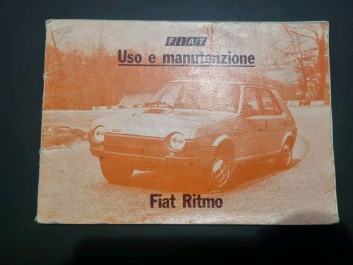 Fiat ritmo libretto uso e - libretto,