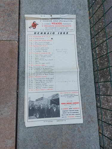 Calendario pubblicitario - calendario,