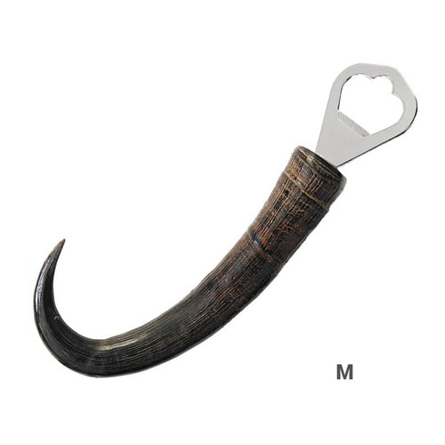 Apribottiglie vero corno - , di
