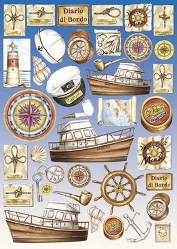 Carta decoupage barche - carta,