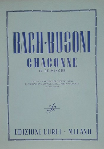 Bach busoni chaconne in - -,