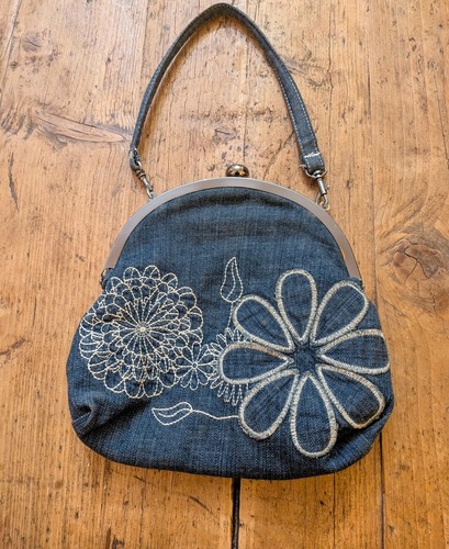 Borsa mano denim blu - denim,