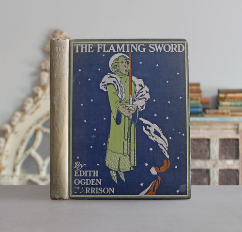 Rare antique old book flaming - rare,