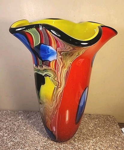Vaso vetro soffiato - soffiato, a