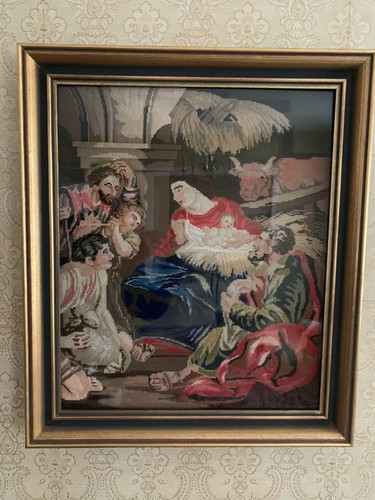 Antico quadro arazzo con