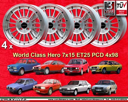 Cerchi alfa romeo 7x15 - 4,