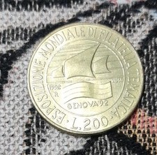 200 Lire Anno 1992 Repubblica