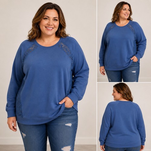 Felpa pullover pile con - in,