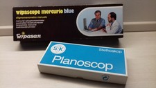 Sfigmomanometro professsional Wipascope+Stetoscopio Planoscope  a mercurio + box