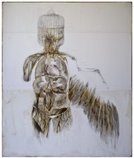 DIPINTO OLIO SU TELA - 180 x 150 CM.- PEZZO UNICO ORIGINALE